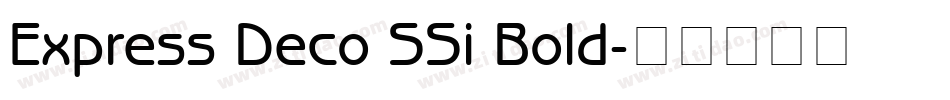 Express Deco SSi Bold字体转换